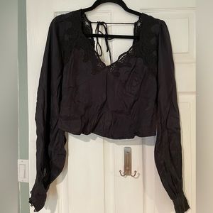 Free People black lace top